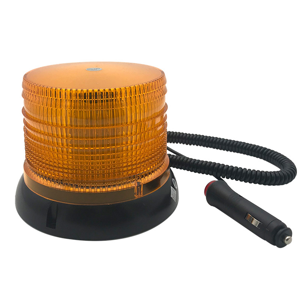 DC12/24V 72LED 15W Beacon Light Rotating Flash Warning Strobe Light Sanitation Work Roof Warning Light Car Strobe Light Amber DC12/24V 72LED 15W Beacon Light Rotating Flash Warning Strobe Light Sanitation Work Roof Warning Light Car Strobe Light Amber